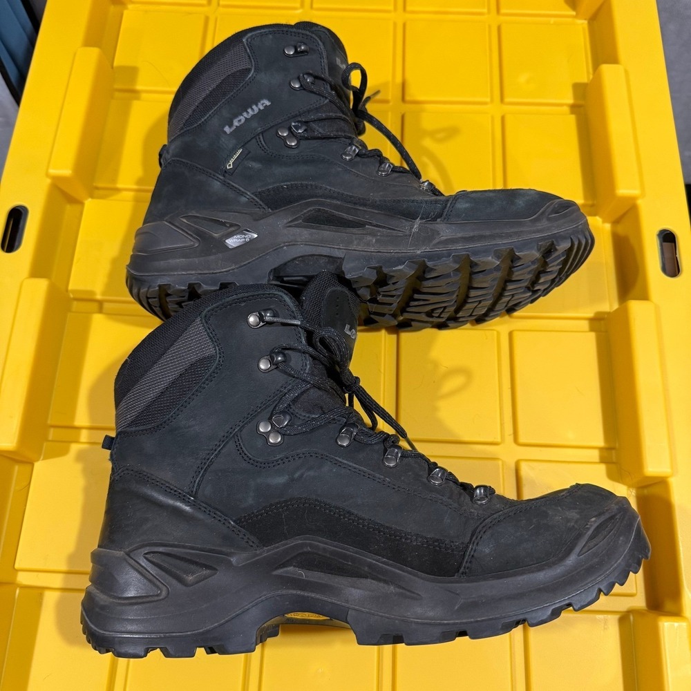 Lowa Renegade GTX Mid Mens Hiking Boots Black Gore-Tex Vibram 11.5 310945 9999 - Picture 6 of 8